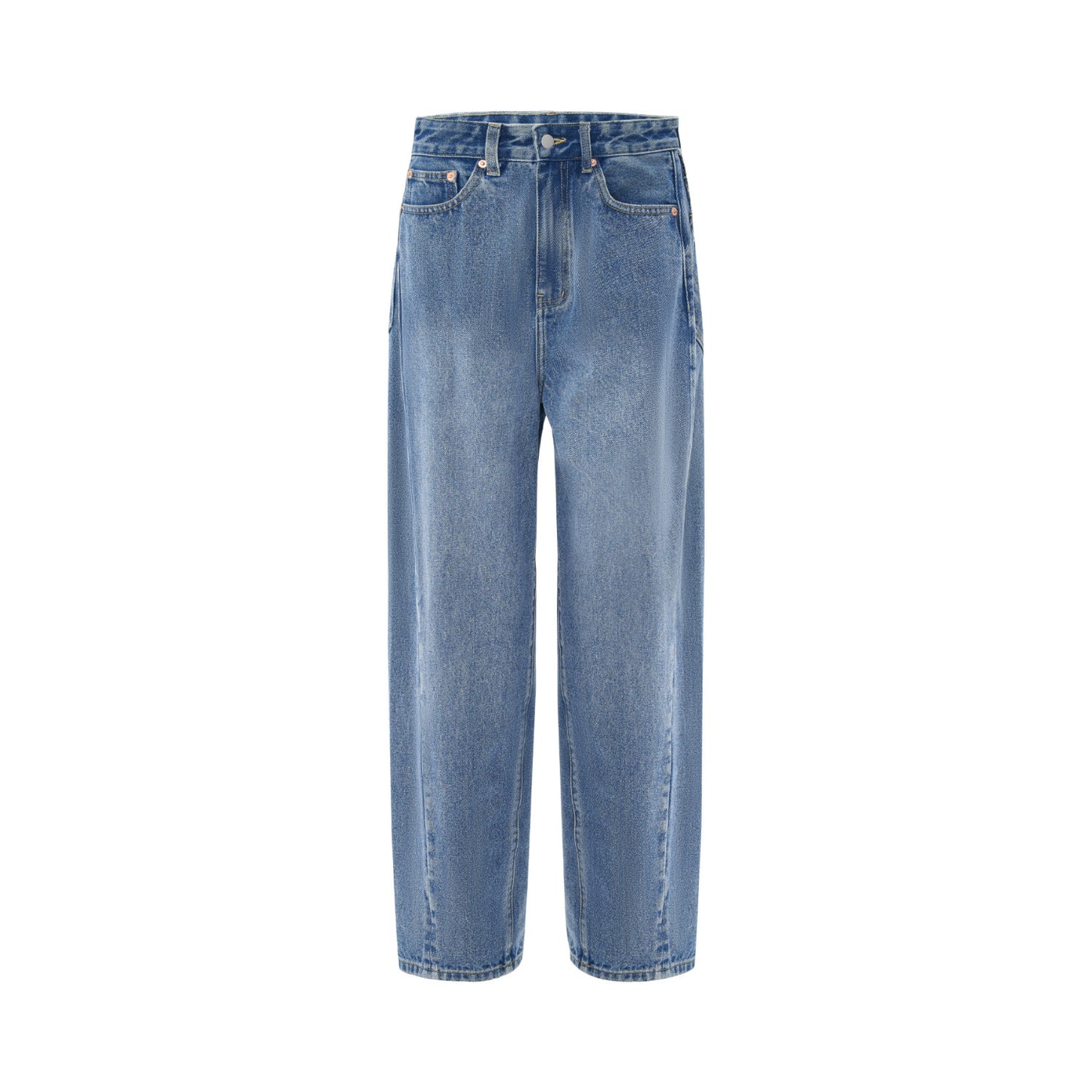 High-end Blue Washed Loose Jeans