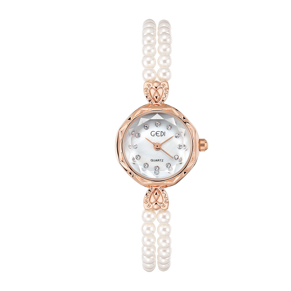 Niche Creative And Slightly Luxury Pearls Strap Watch