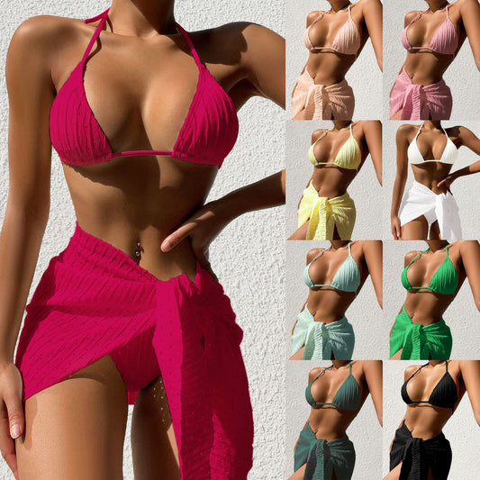 3pcs Halterneck Swimsuit