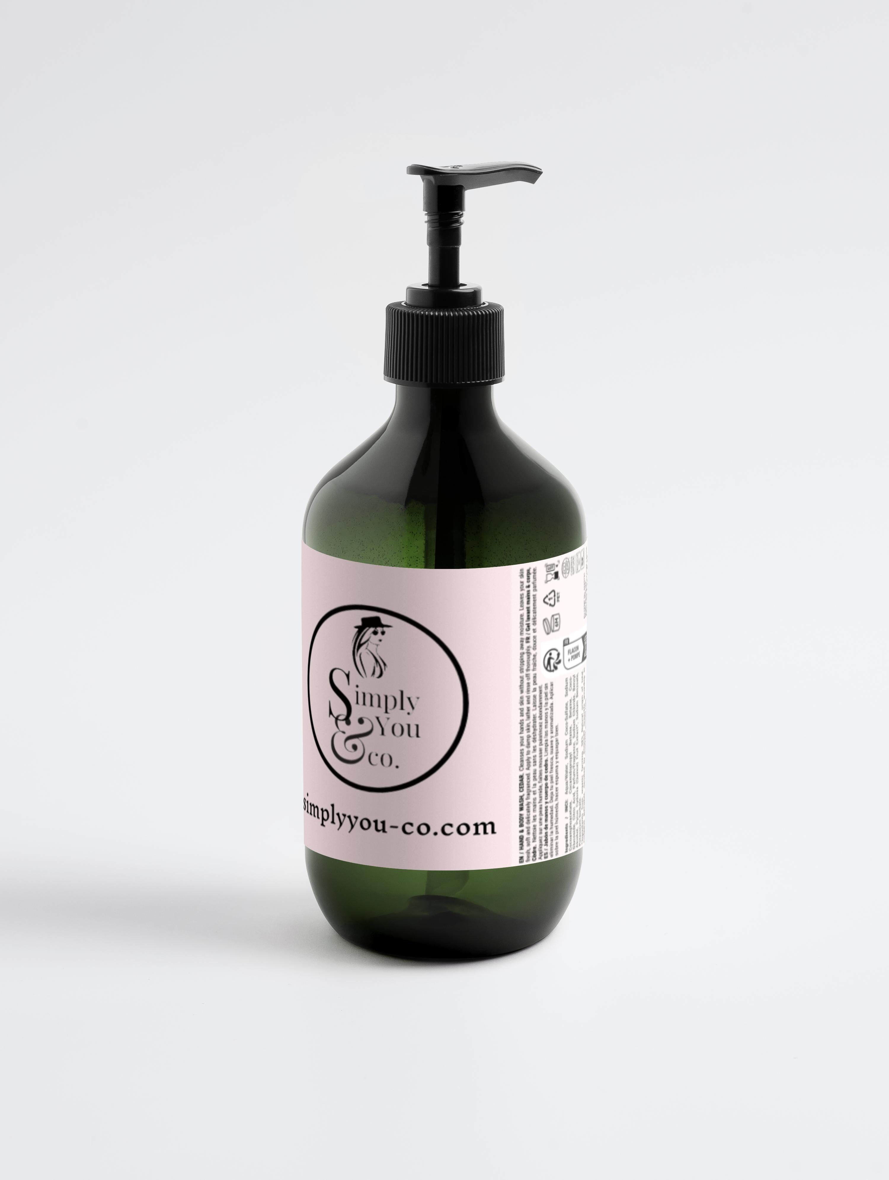 Hand & Body Wash, Peppermint & Dark Cedar