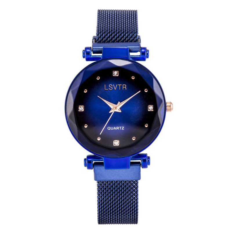 Starry Quartz Magnet Strap Iron-absorbing Watch