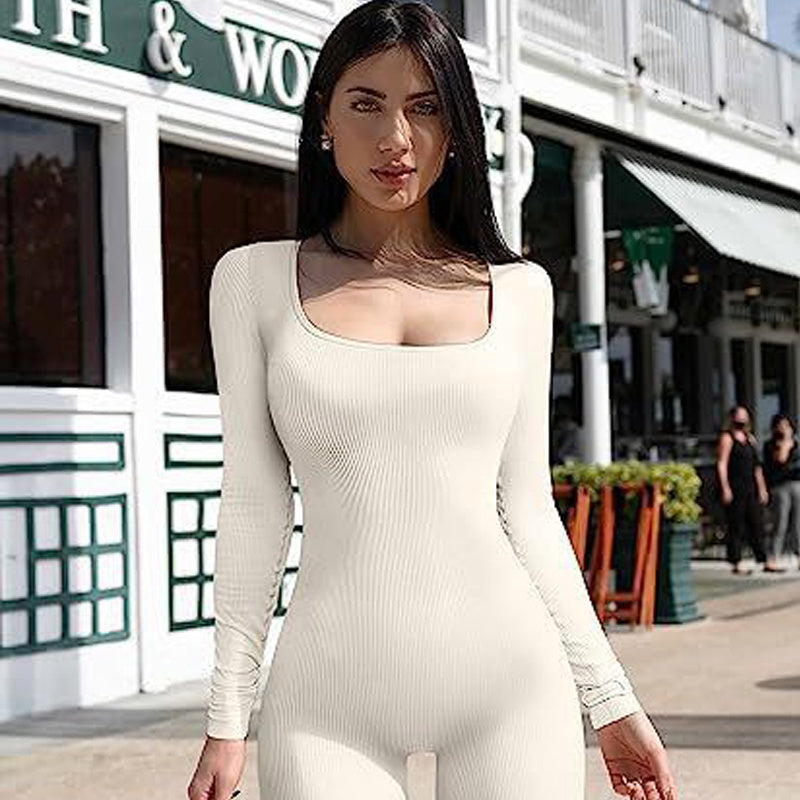 Fitness Long Sleeve Jumpsuit