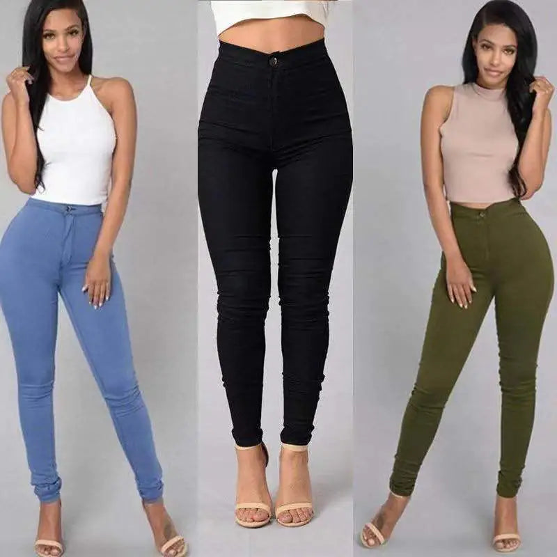 High-Waist Skinny Jeans