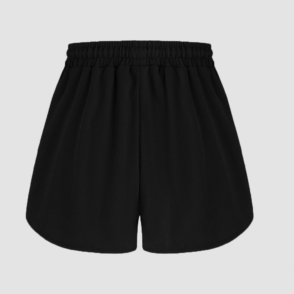 Simple Drawstring Strap Shorts