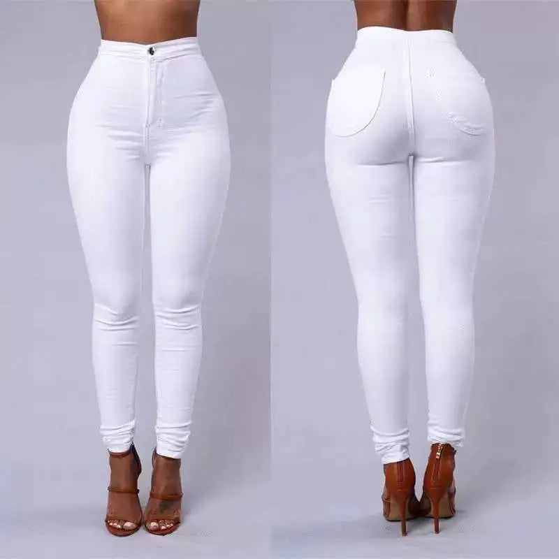 High-Waist Skinny Jeans