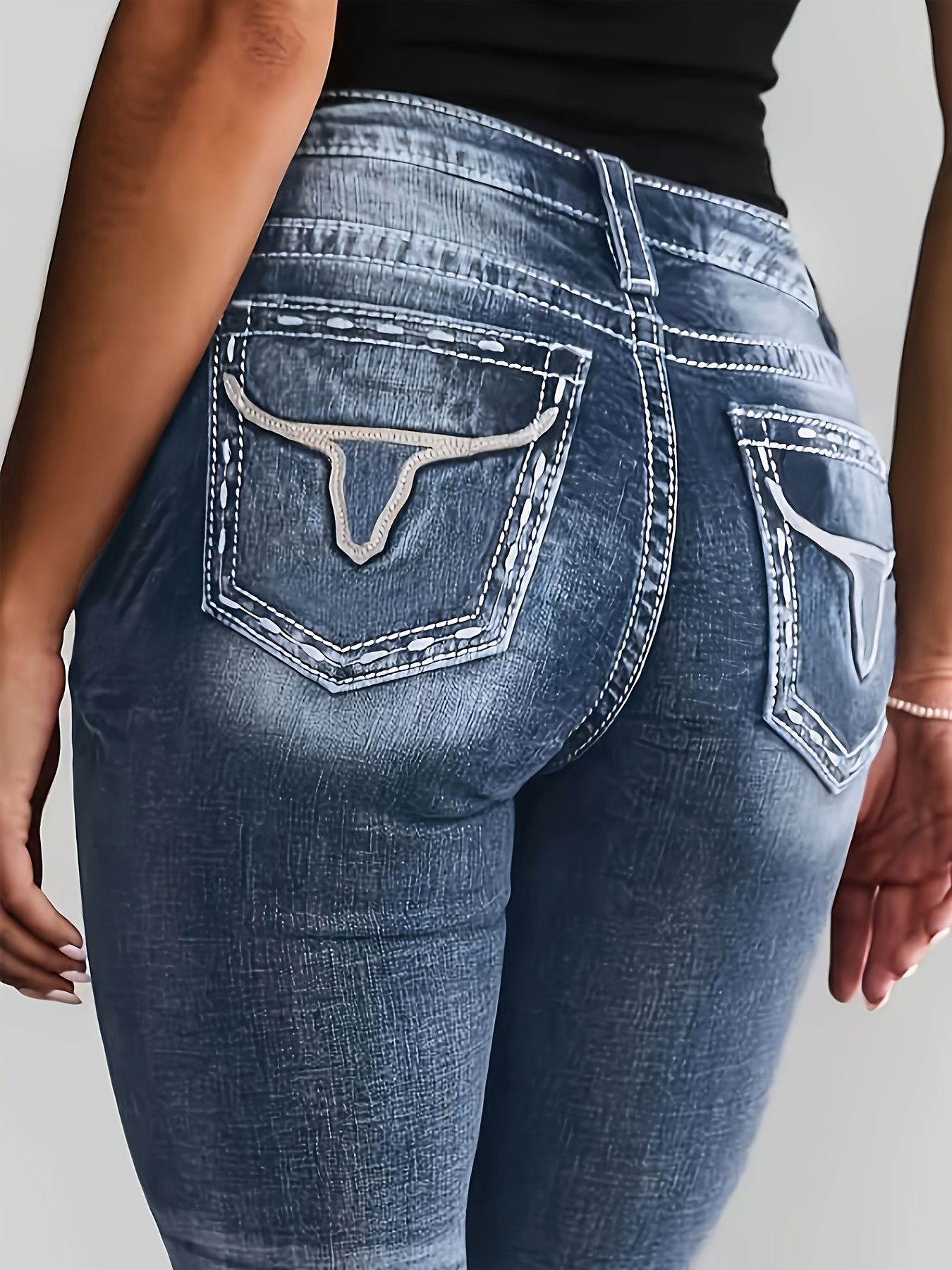 High Waist Straight Slim Fit Slimming Versatile Jeans