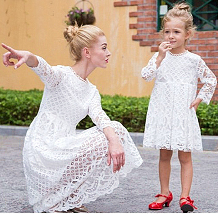 Mother And Daughter Lace Dresses