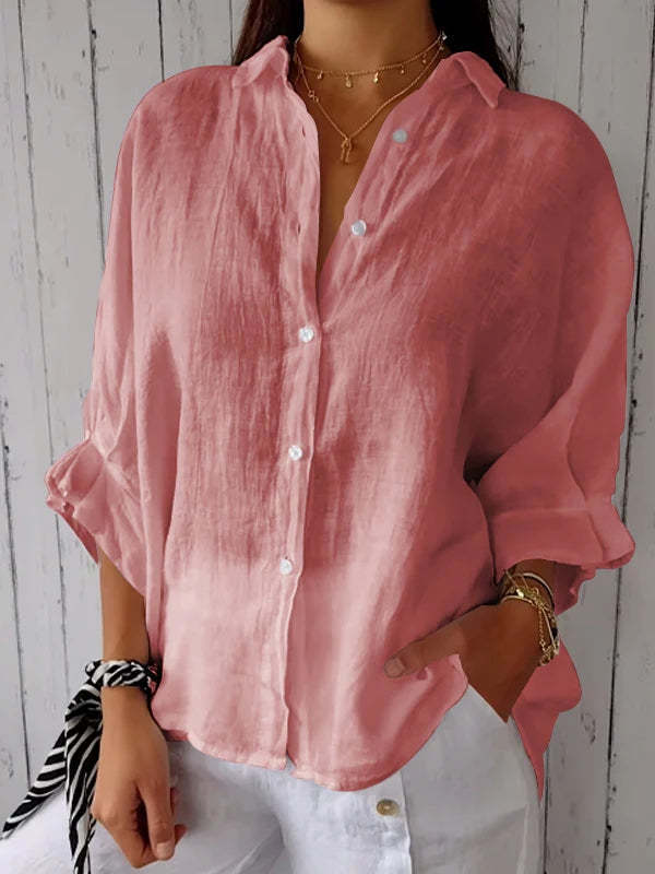 Cotton And Linen Fashion Top