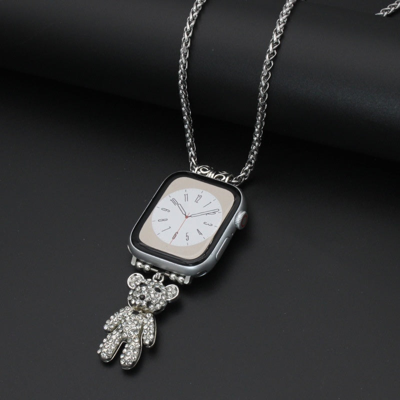 Necklace Watch Feather Hanging Strap