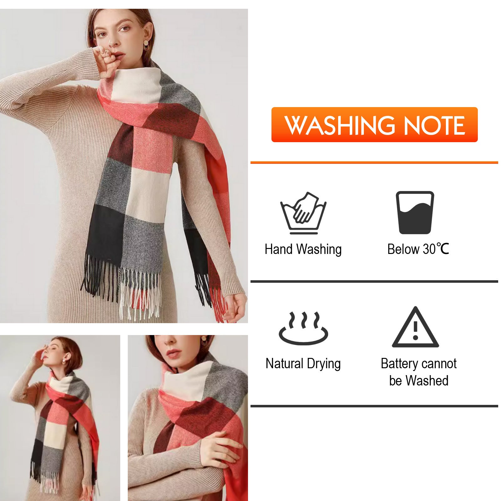 Thermal Multifunctional Electric Heating Scarf