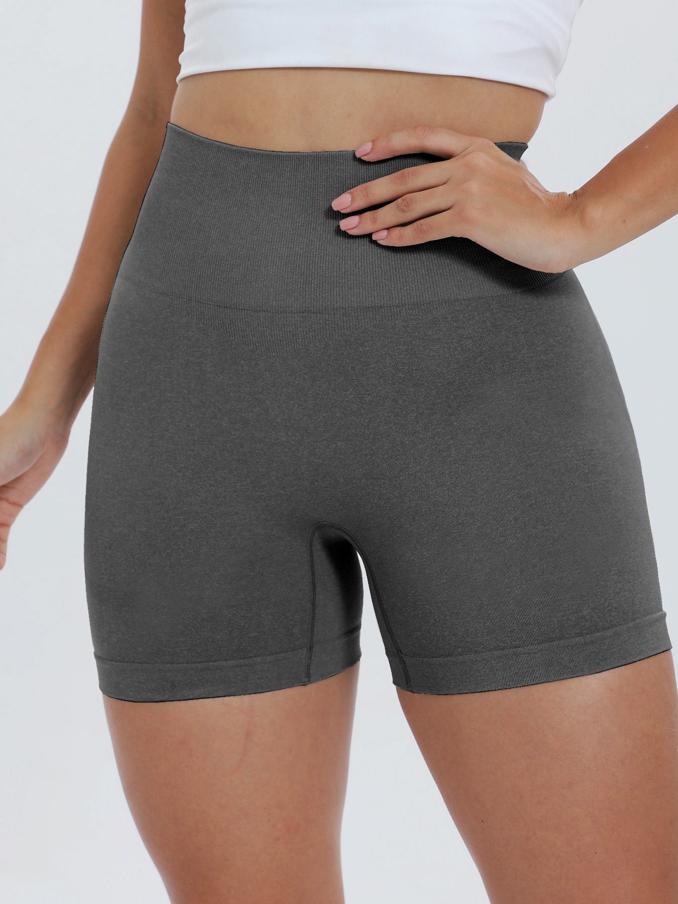 High Waist Active Shorts