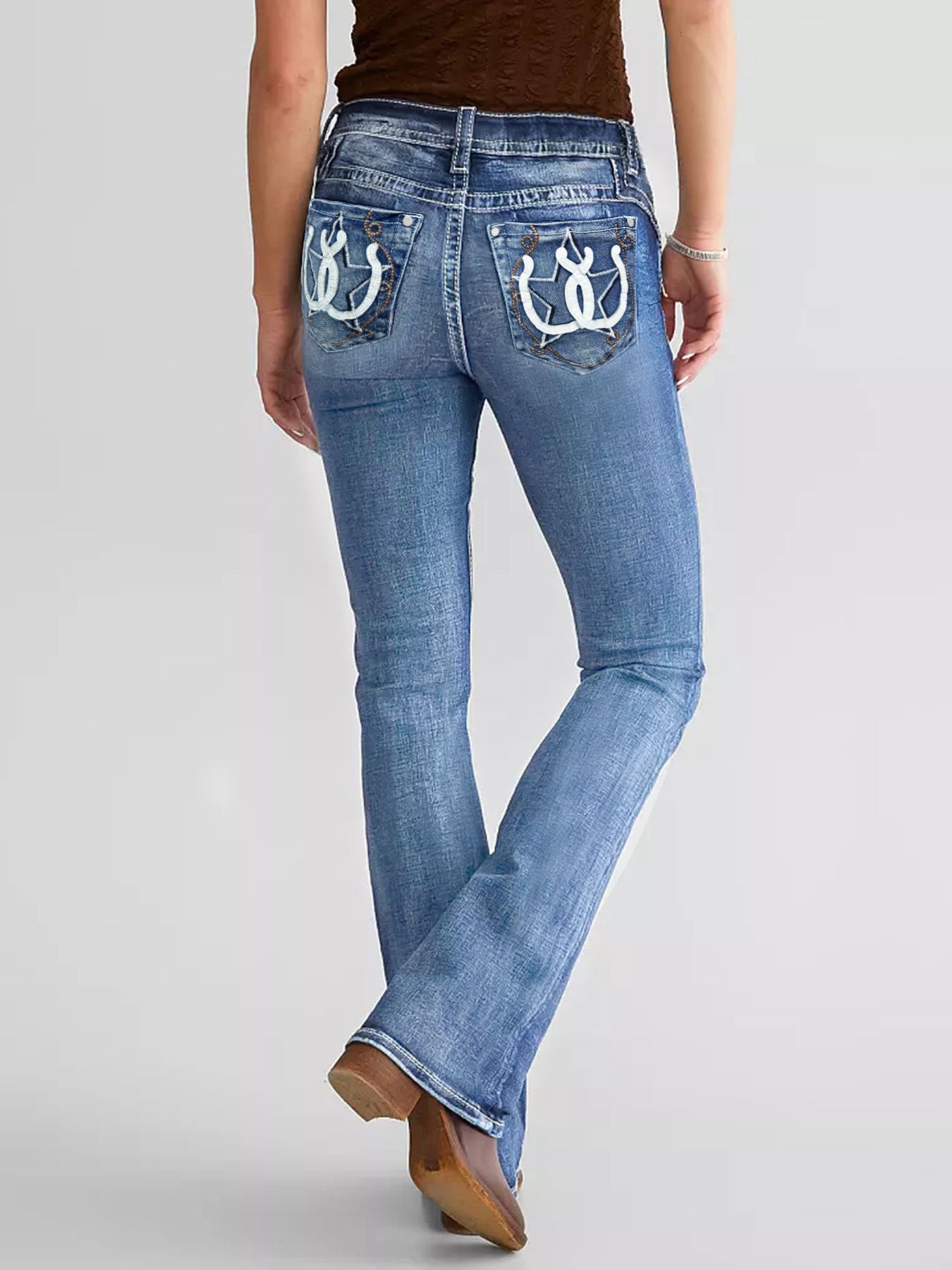 Slim Embroidery Jeans