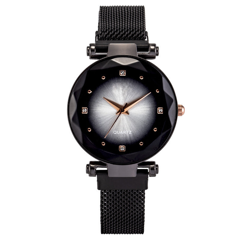 Starry Quartz Magnet Strap Iron-absorbing Watch