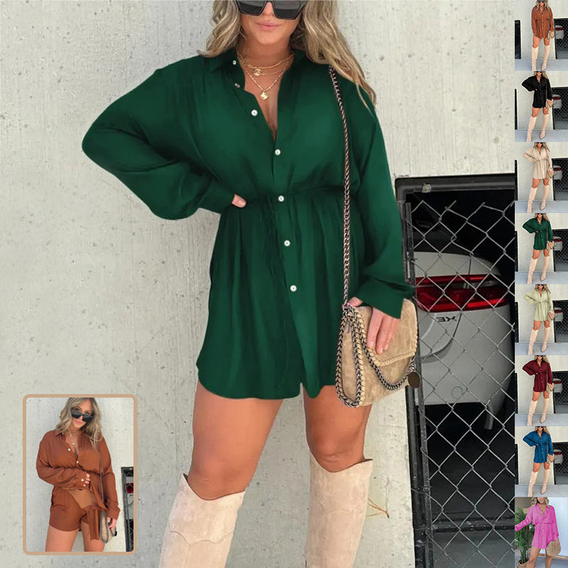 Long Sleeve Jumpsuit Shirt Dress