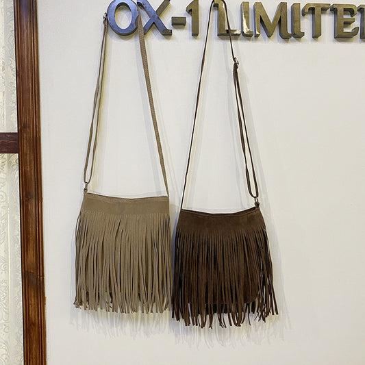 Artistic Tassel Simple And Popular Shoulder Bag