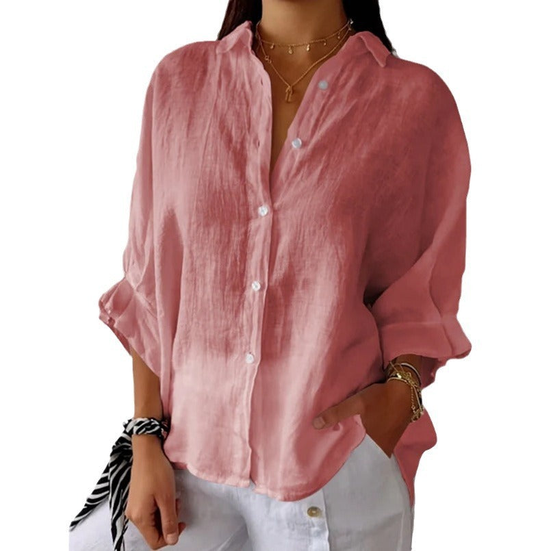 Cotton And Linen Fashion Top