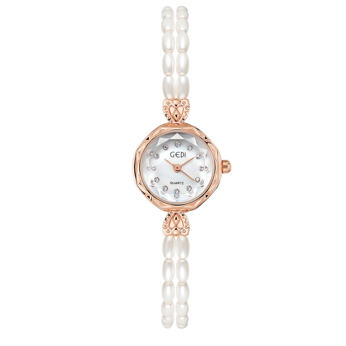 Niche Creative And Slightly Luxury Pearls Strap Watch