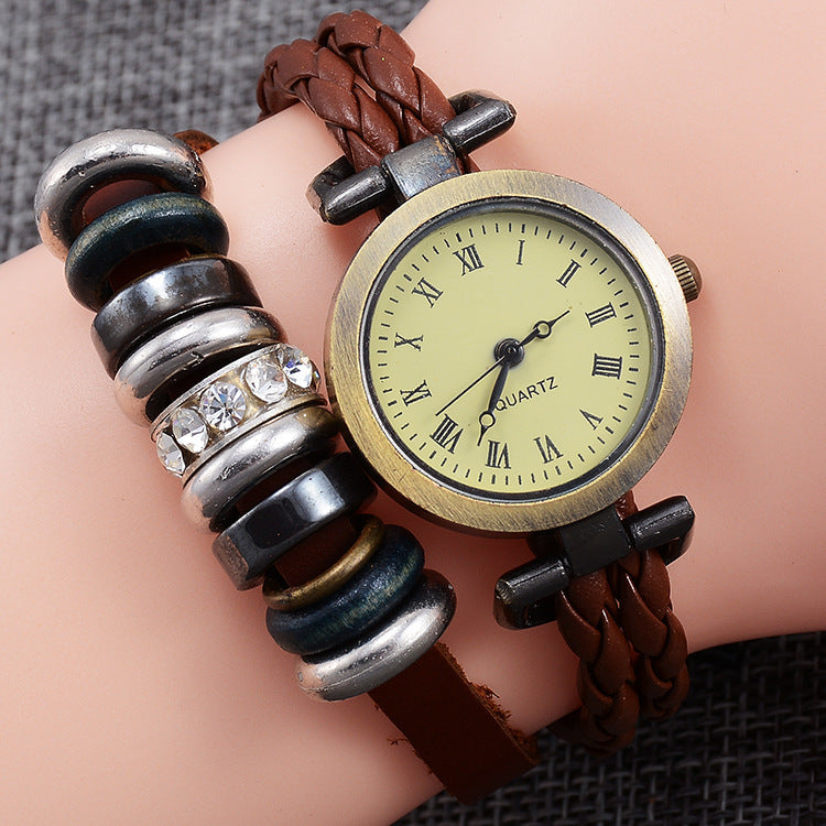 Vintage Craft Bracelet Twist Watch