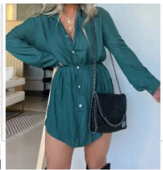 Long Sleeve Jumpsuit Shirt Dress