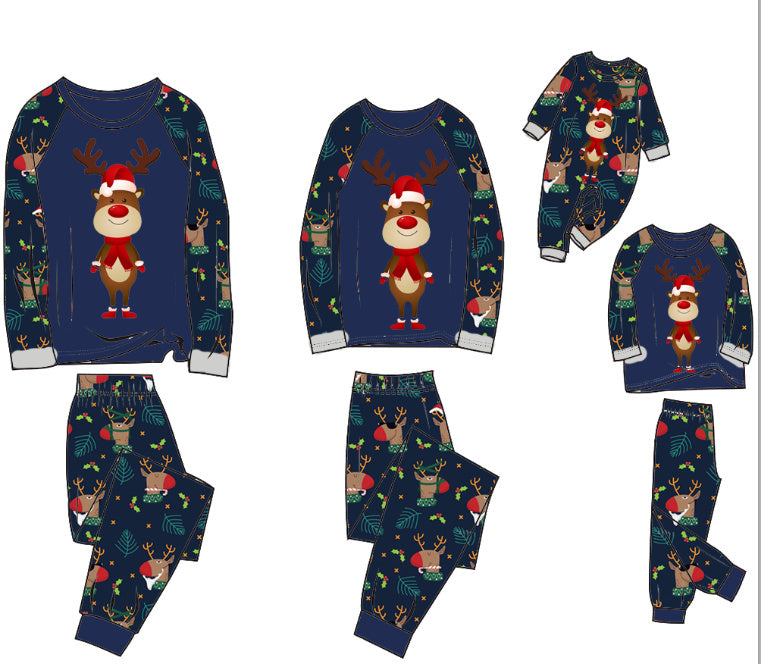 Family Pajamas Suit Baby Christmas Parent-child Pajamas