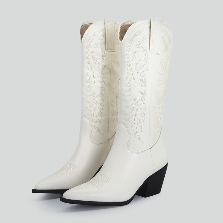 Embroidered Western Cowboy Boots