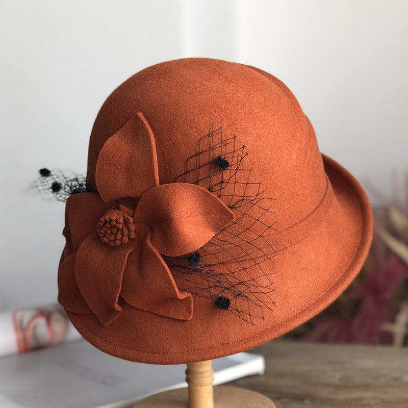 Ladies Dome Mesh British Ladies Elegant Hat