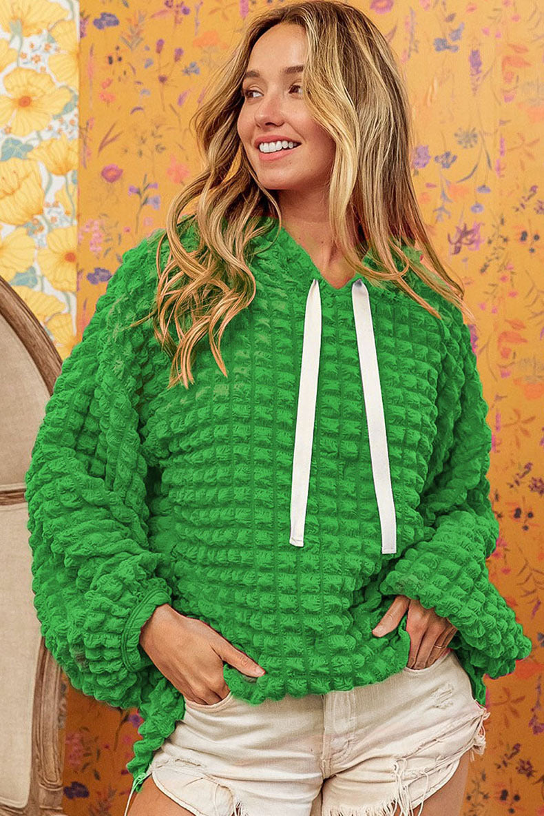 Bubbles Hoodie Loose Long Sleeve Hooded Sweater