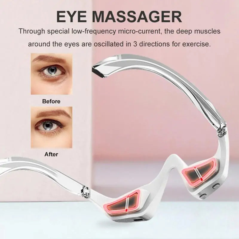 3D Eye Beauty Micro-Current Pulse Eye Relax Reduce Wrinkles And Dark Circle Remove Eye Bags Massager Beauty Instrument