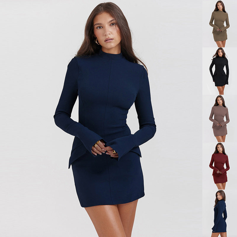 Slim-fit Long-sleeved Dress