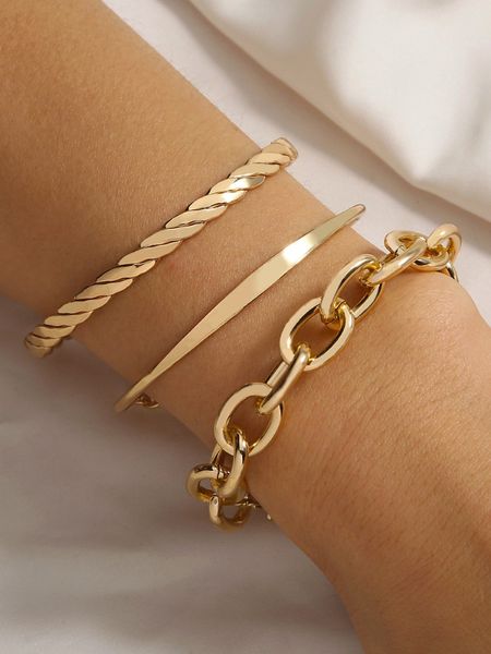 Thick Chain Multi-Layer Bracelet