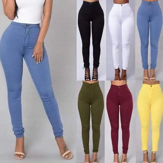 High-Waist Skinny Jeans