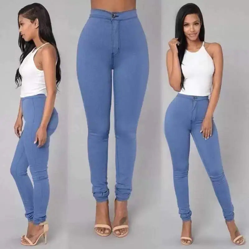 High-Waist Skinny Jeans