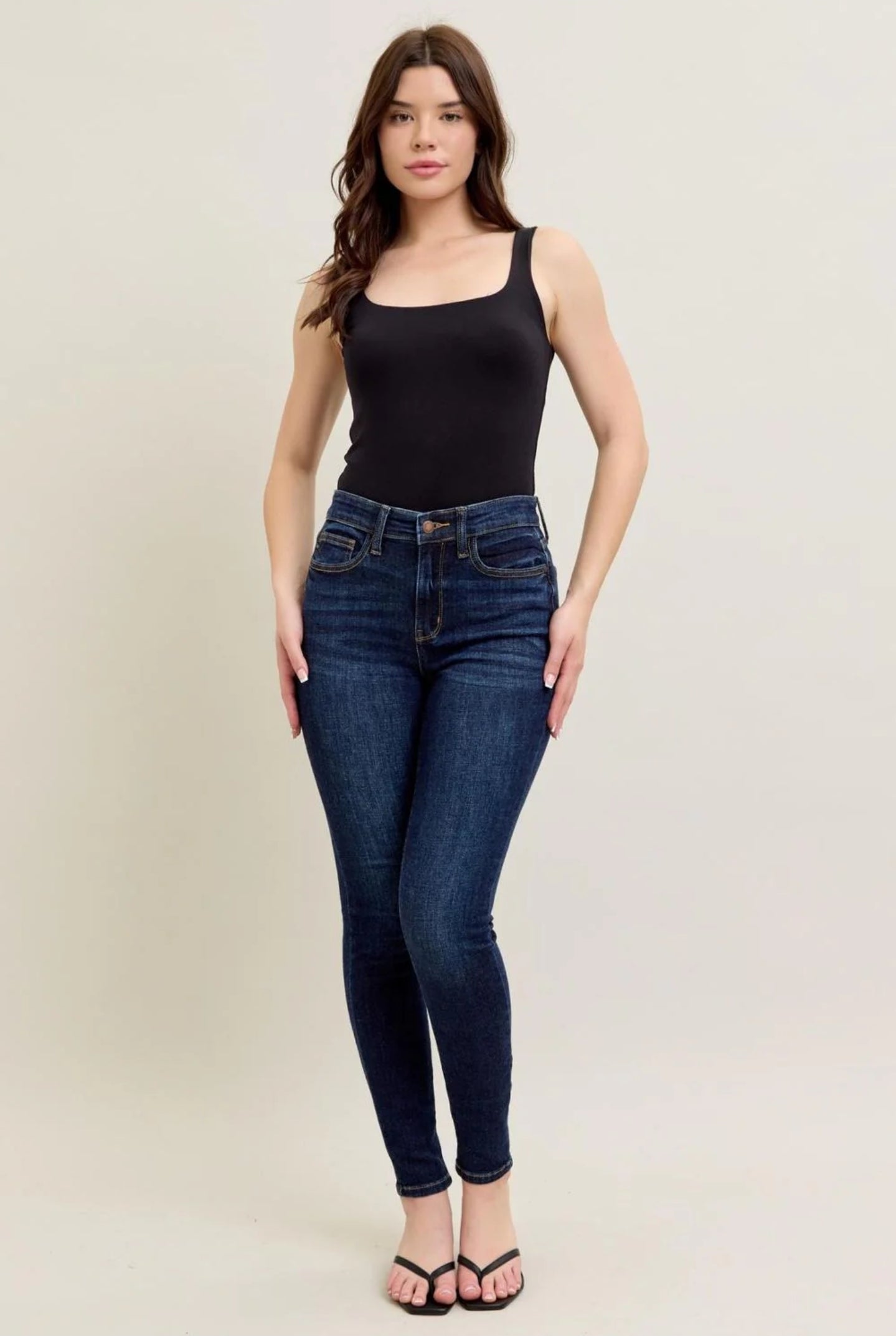 Judy Blue High Waist Handsand Skinny Jeans