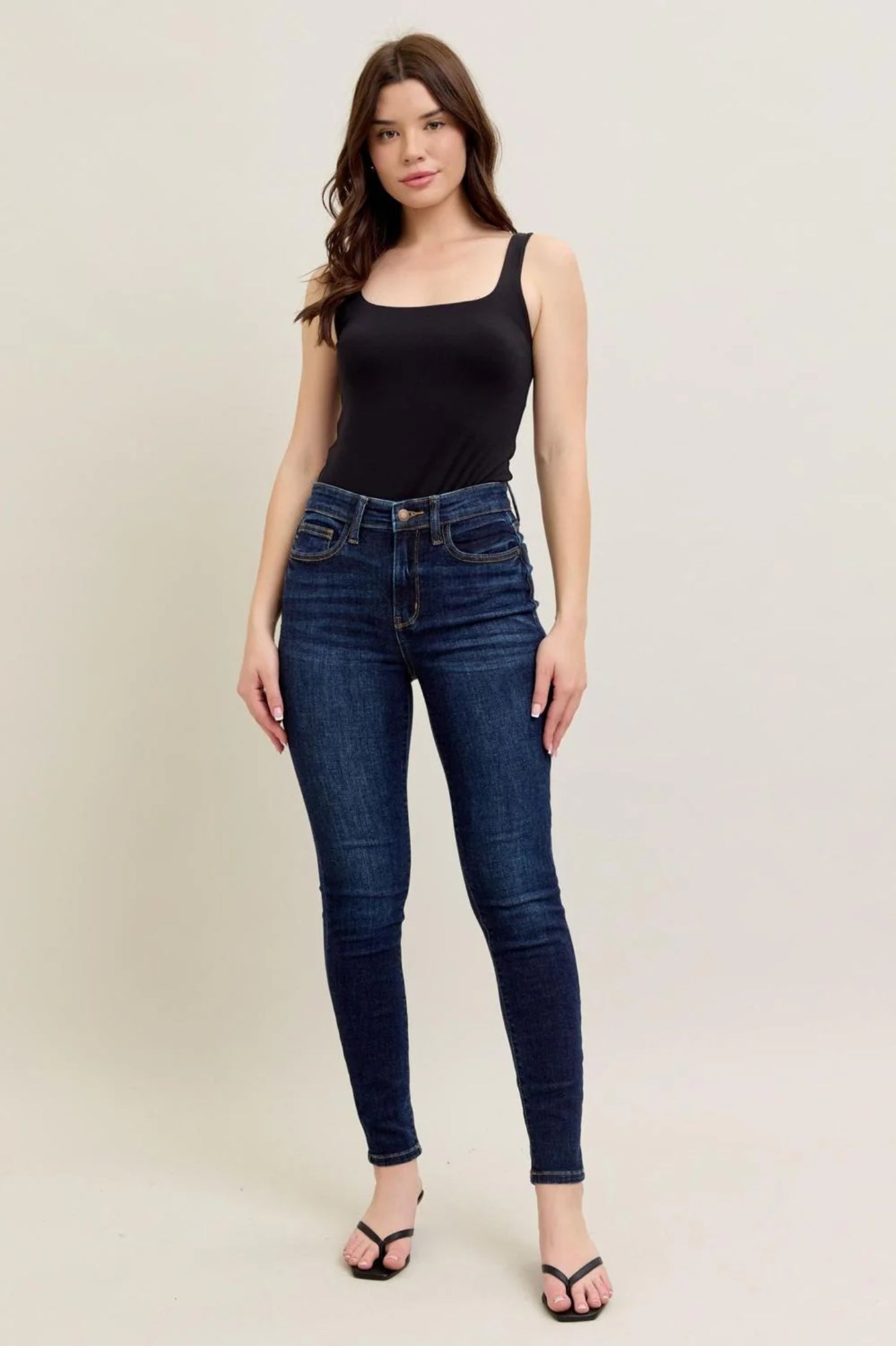 Judy Blue High Waist Handsand Skinny Jeans