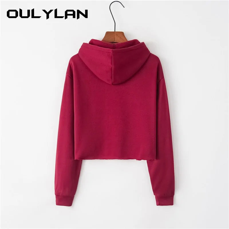 Crop Hoodies Sweatshirt